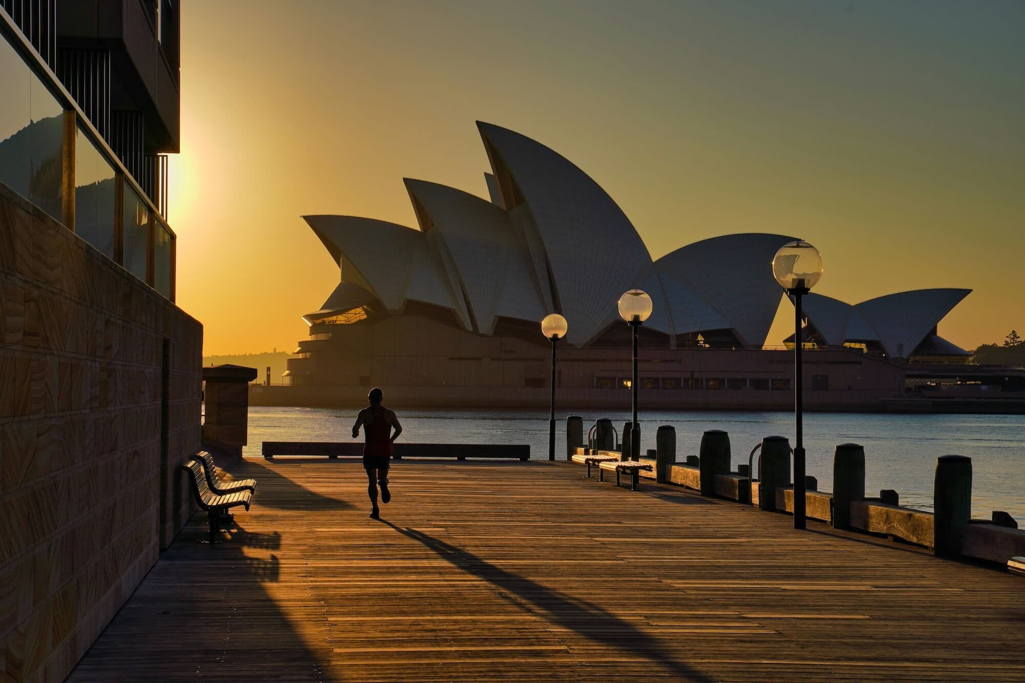 Sydney Harbour Bridge at dusk — management training across Australia